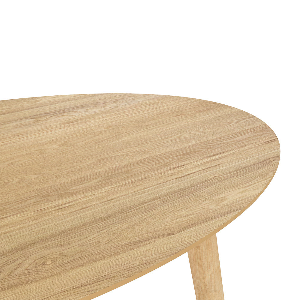 table eddy bois clair ovale