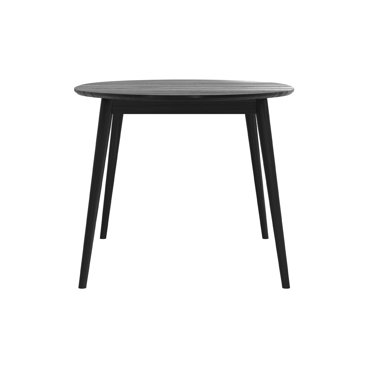 table eddy ovale extensible en bois noir