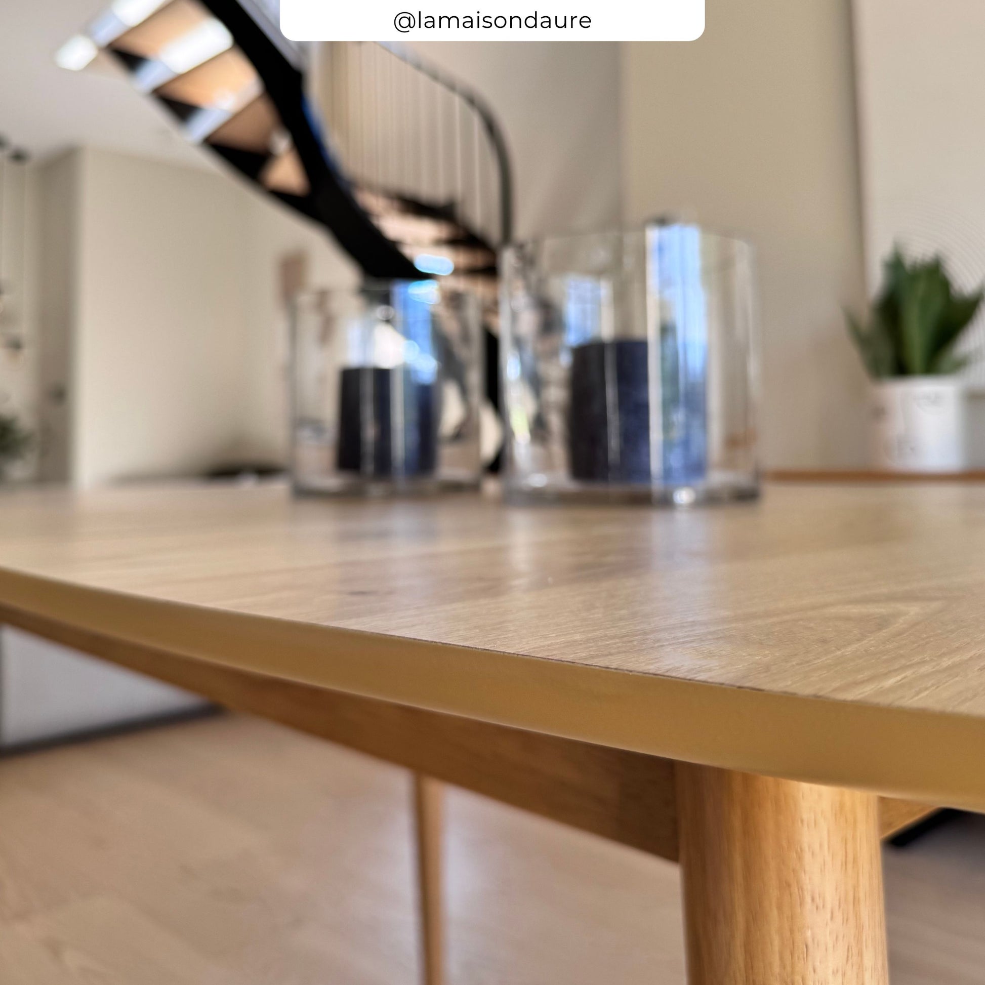 table en bois clair ovale extensible eddy 170 200 cm rdv deco
