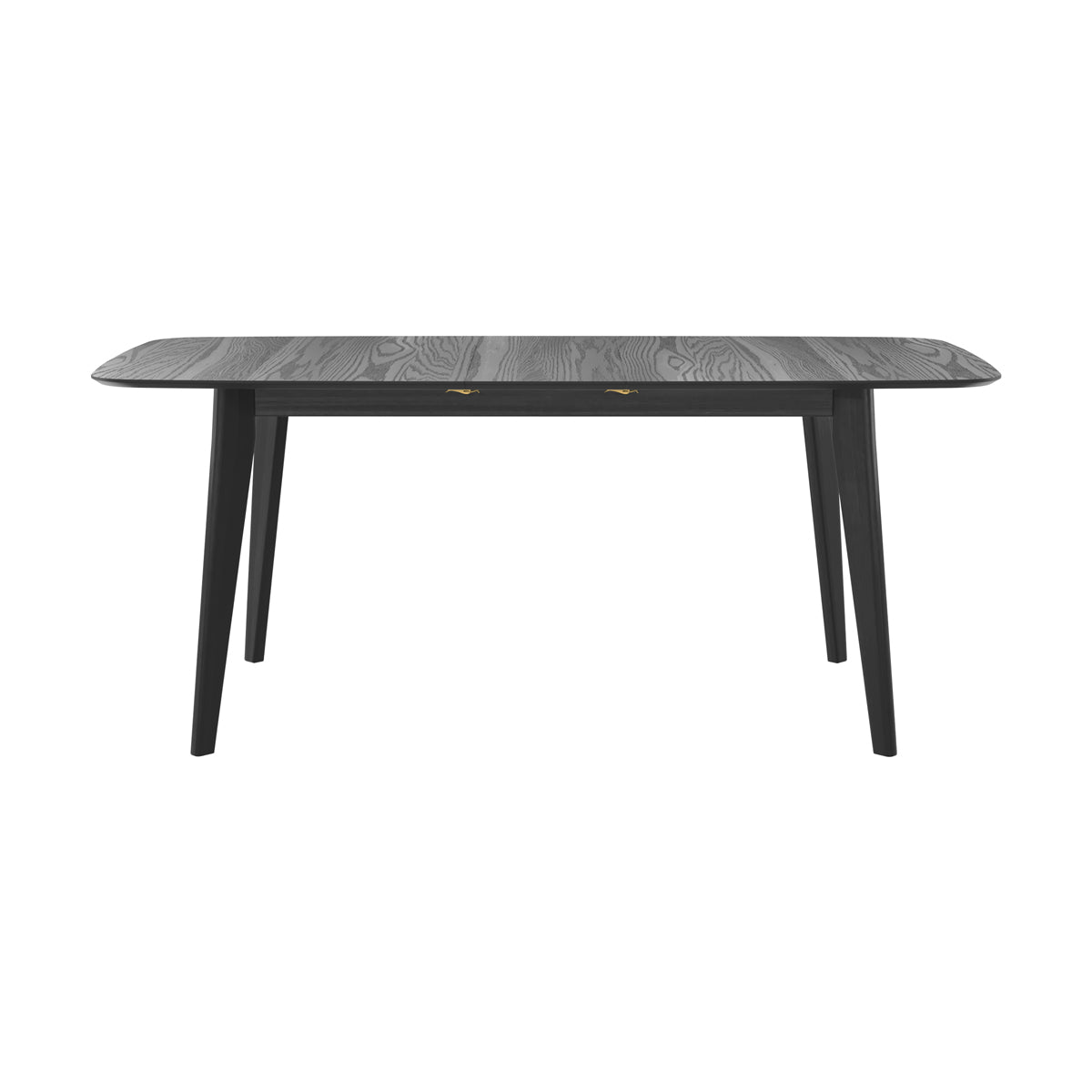 table en bois noir rectangulaire oman