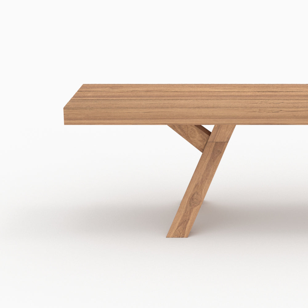 table et bancs de jardin 10 personnes soraya en bois teck recycle