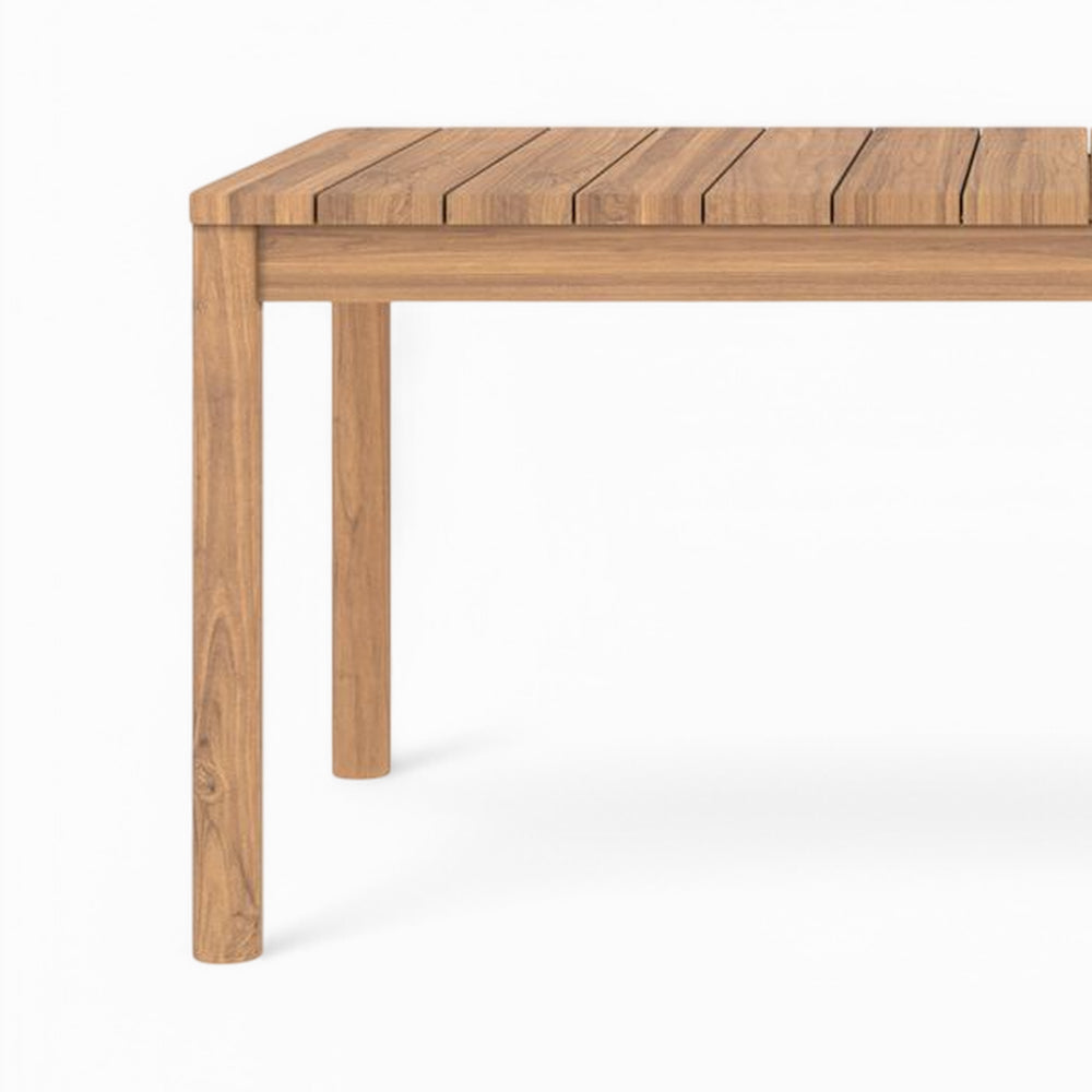 table et chaise de jardin kora 6 personnes en bois de teck massif