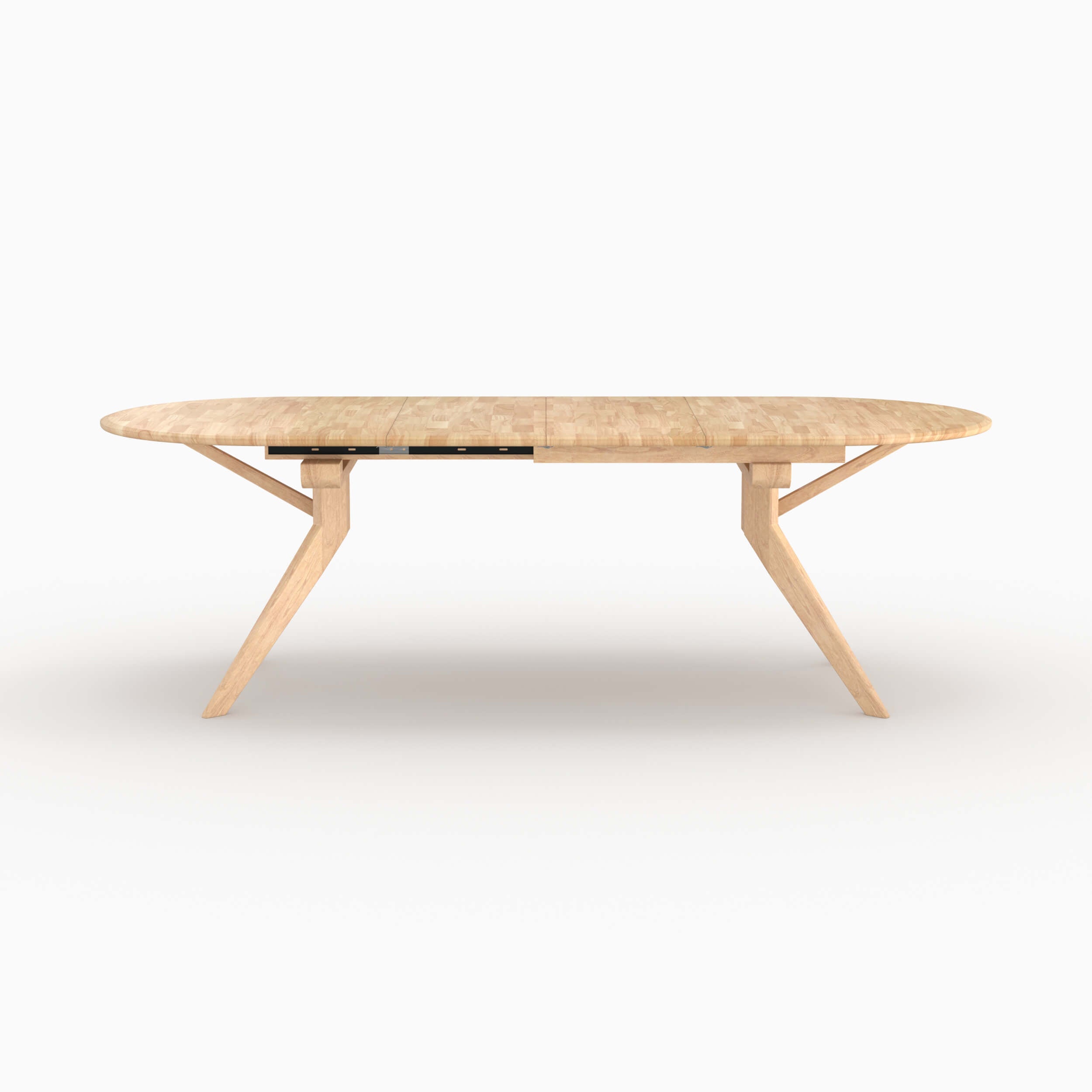 table extensible bois clair hevea 6 8 personnes merlin