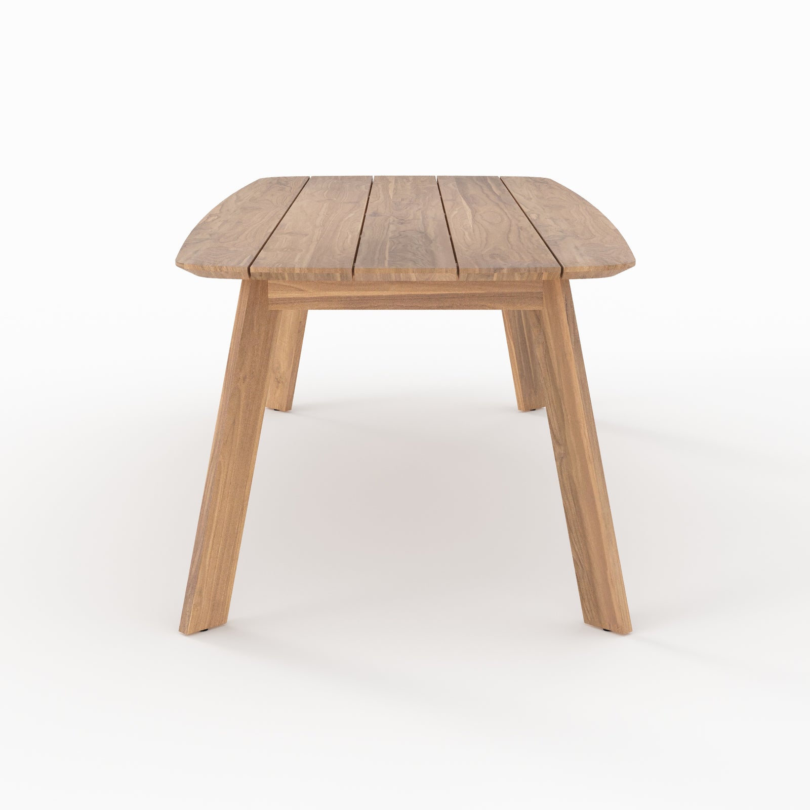 table jardin en bois de teck recycle lumo 10 personnes 240 cm