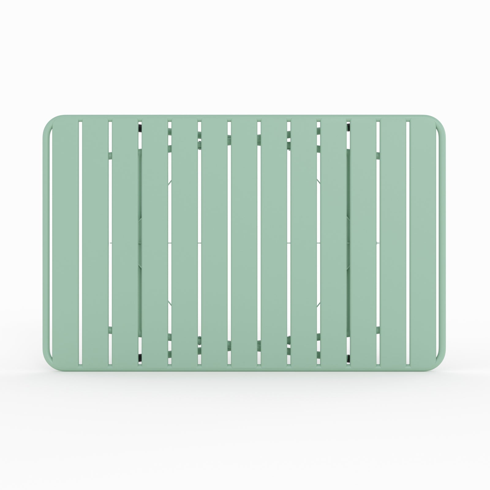 table jardin yumi en metal vert pliante 4 personnes 