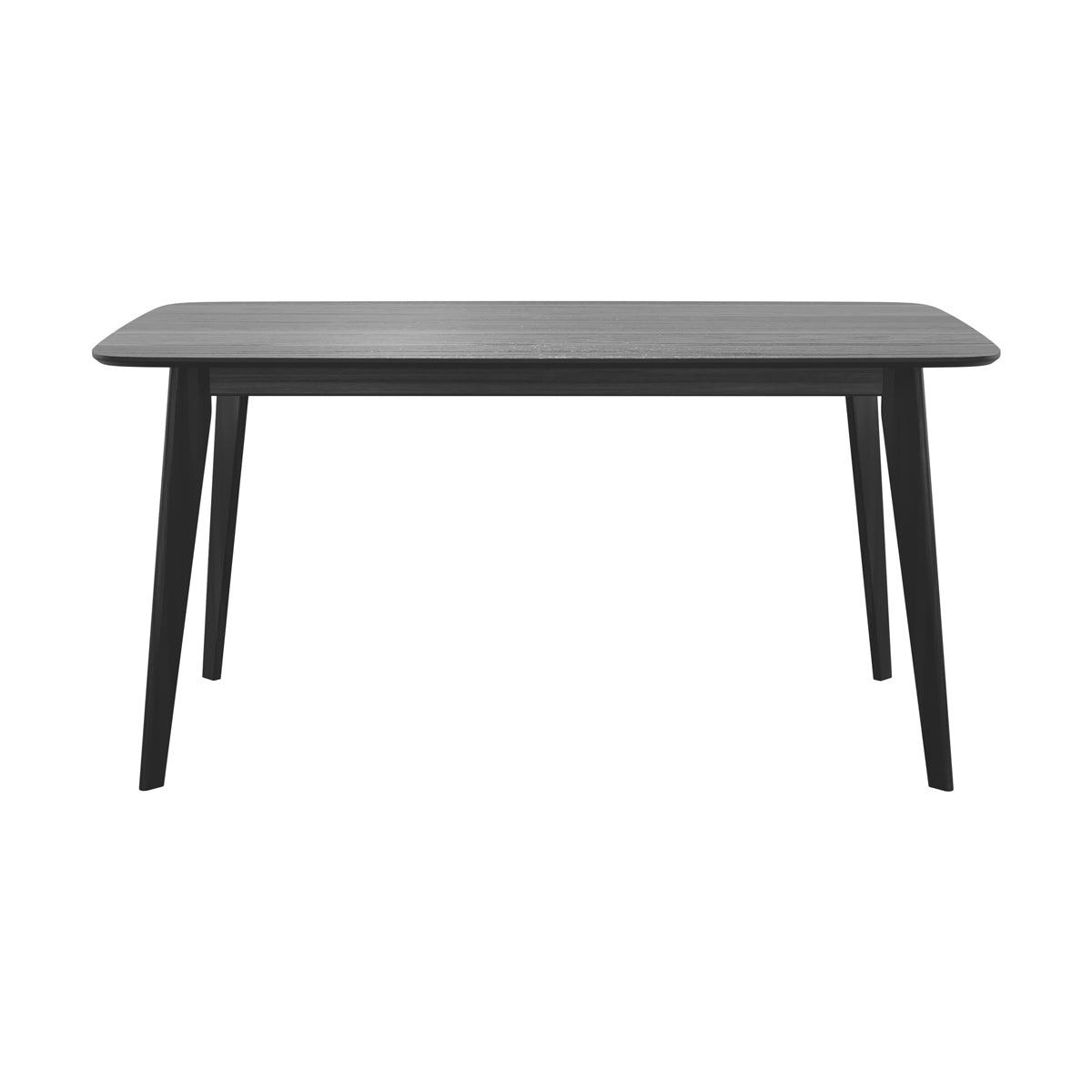table oman 6 personnes en bois noir