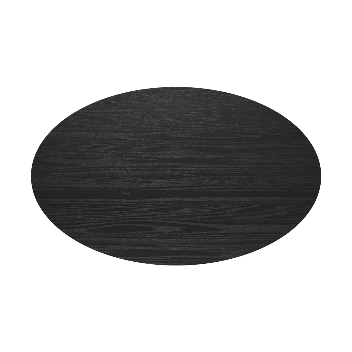 table ovale 6 personnes en bois noir eddy