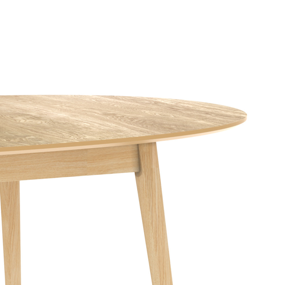 table ovale eddy extensible bois clair 6 8 personne