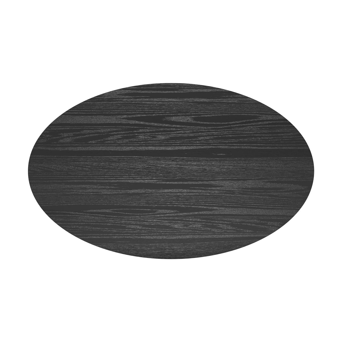 table ovale en bois noir 150 cm eddy