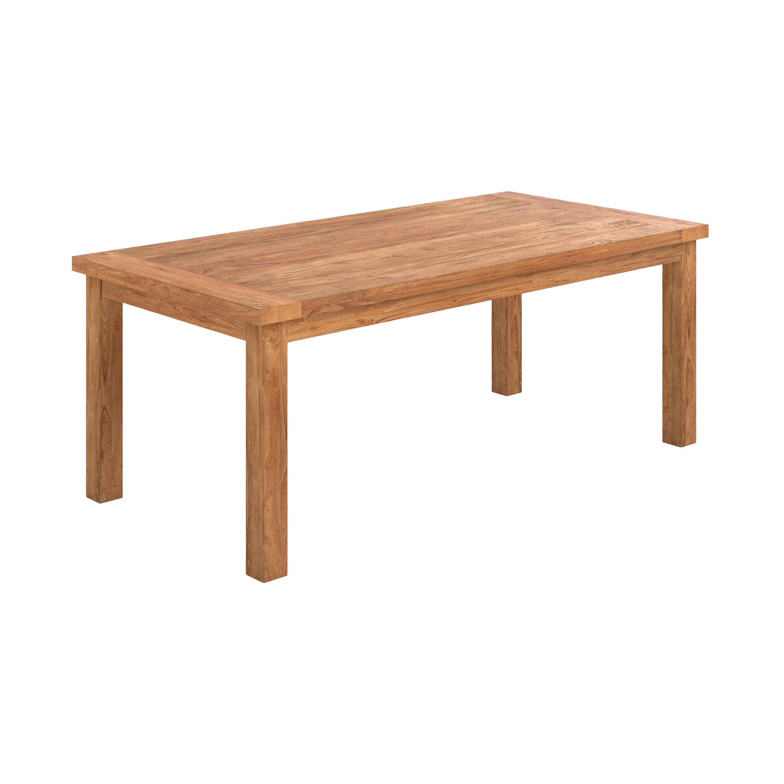 Table rectangulaire 8 personnes Mémo en bois de teck recyclé