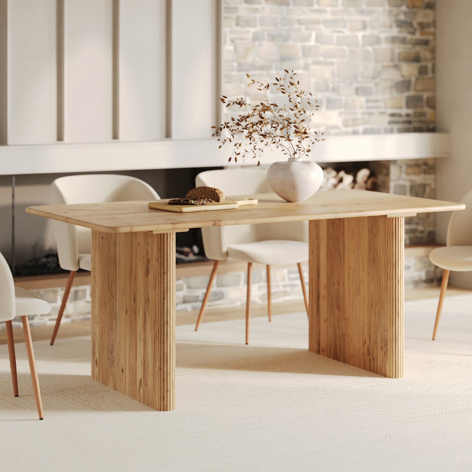 table rectangulaire en bois acacia 6 personnes andre