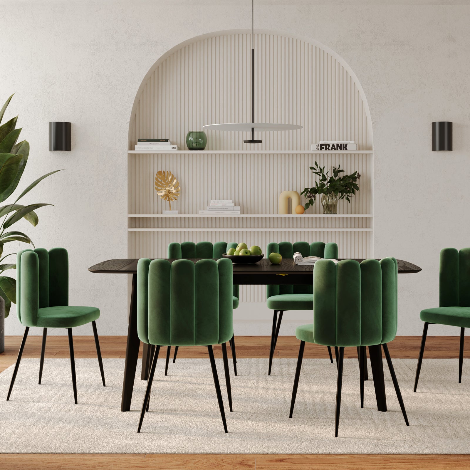 table rectangulaire oman 4 6 personnes extensible en bois noir 150 180