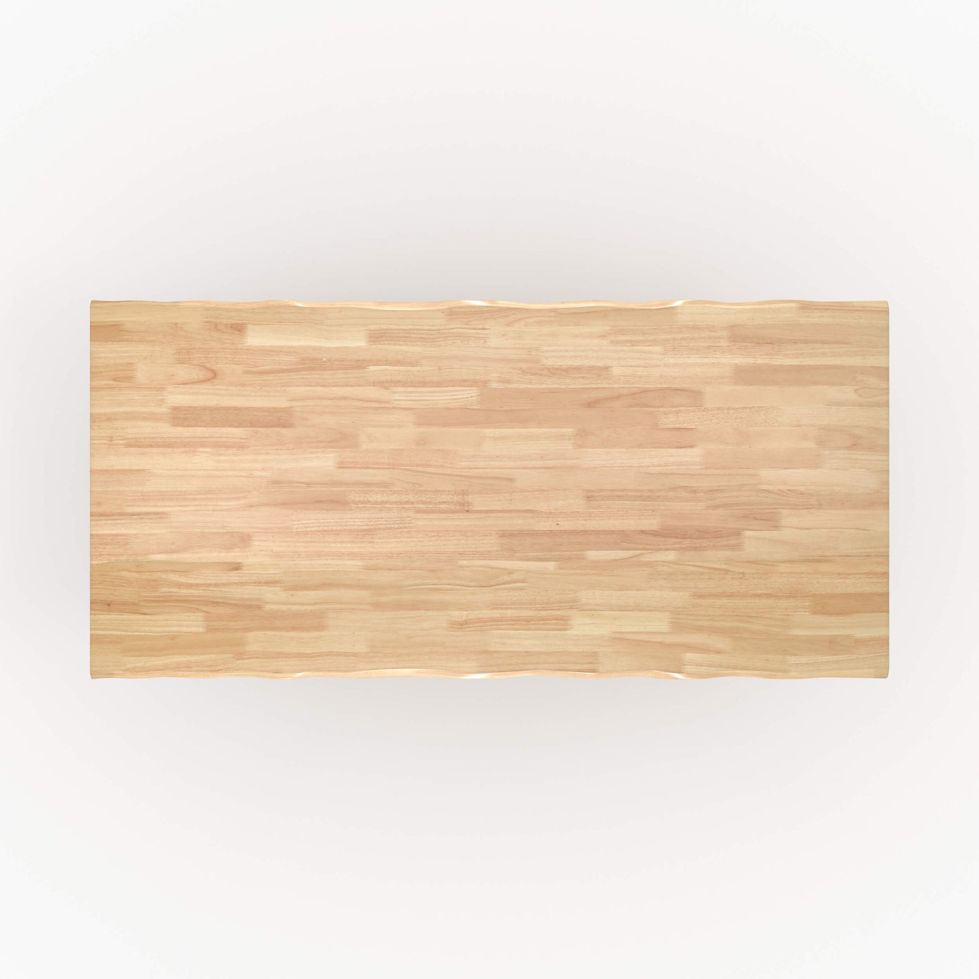 table robin bois d hevea massif clair 8 personnes
