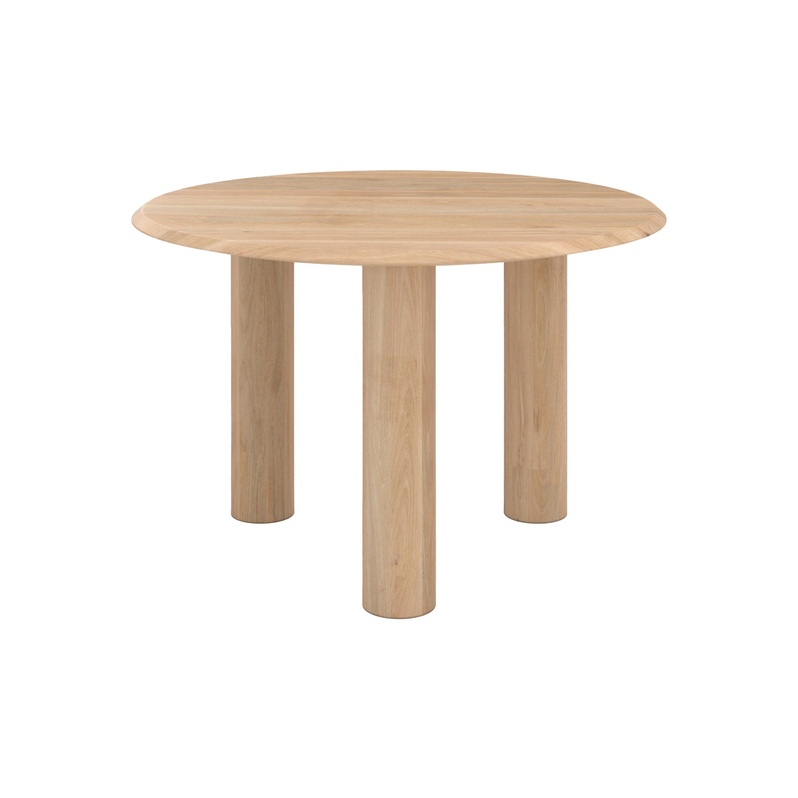 table ronde sacha en bois de manguier 4 places fond blanc