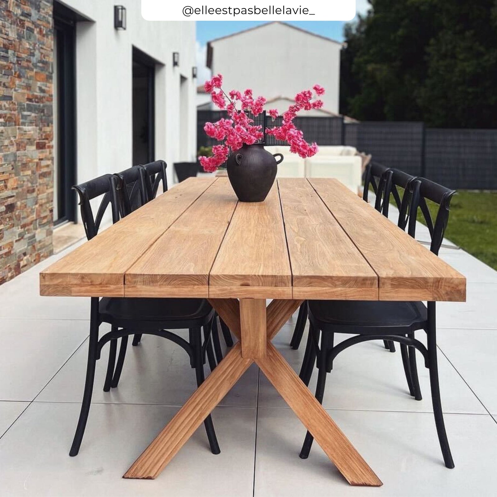 table soraya de jardin 240 cm bois