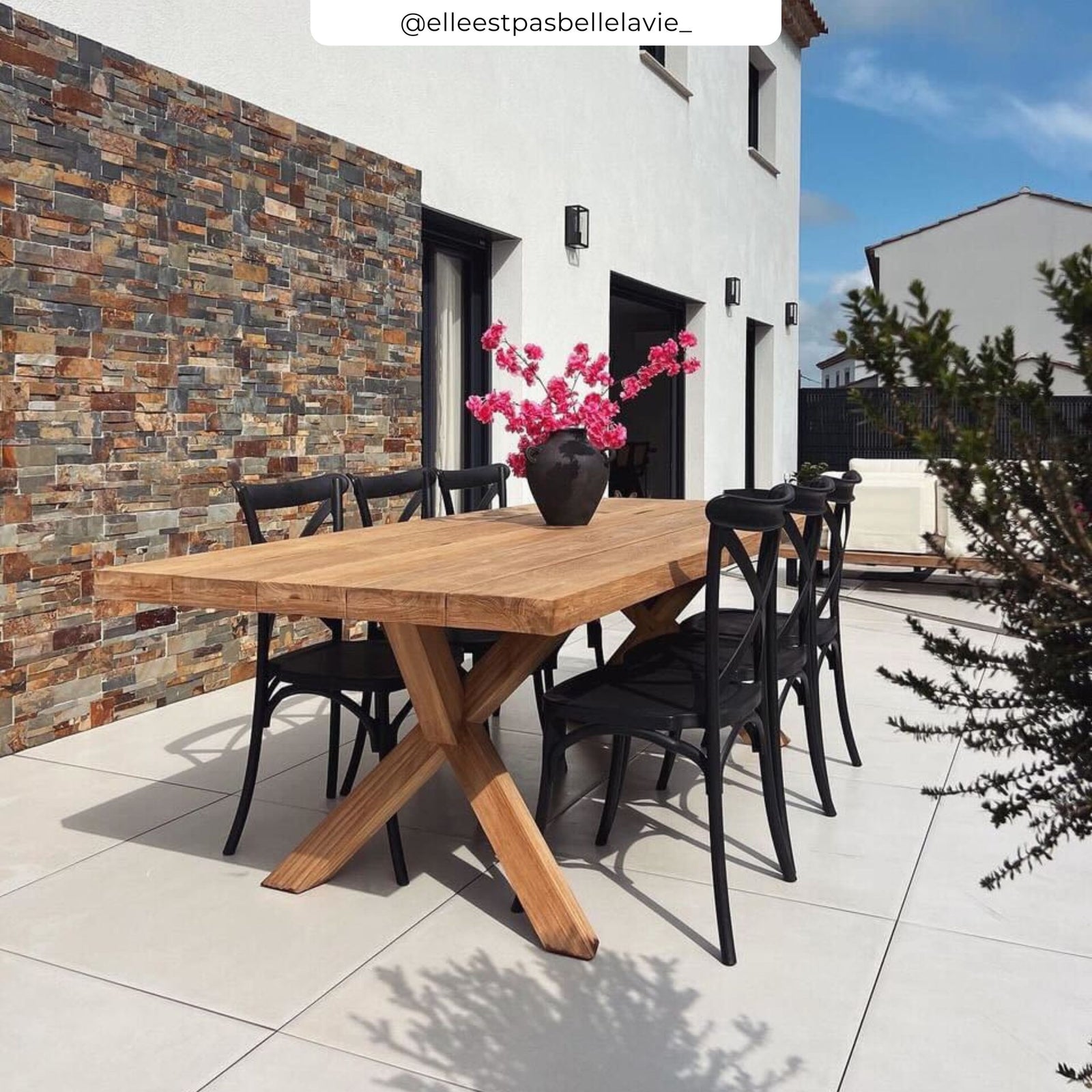 table soraya de jardin bois 240 cm