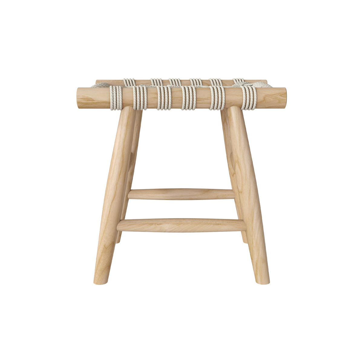 tabouret blanc tresse kira