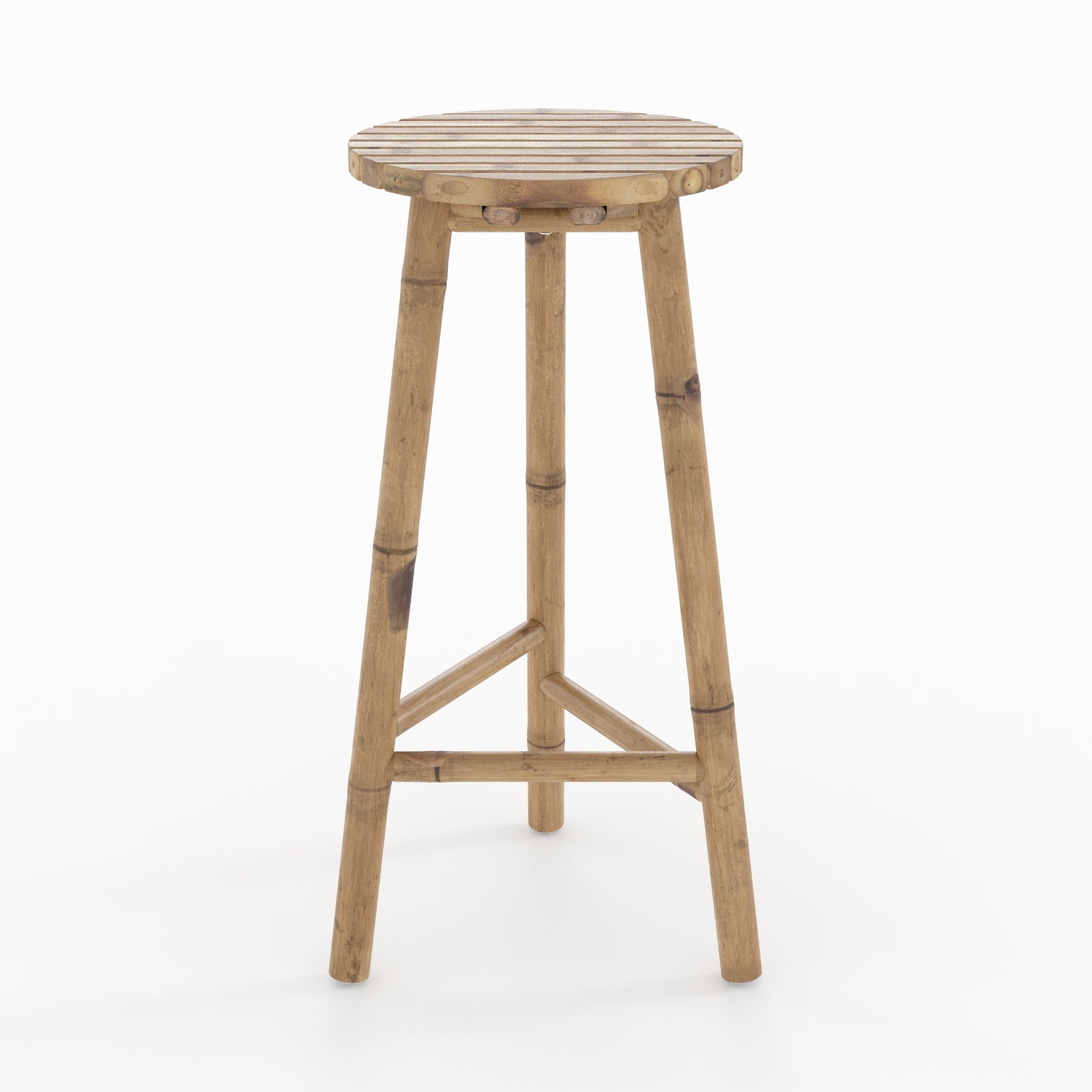 tabouret de bar exterieur eli en bambou 74 cm jardin