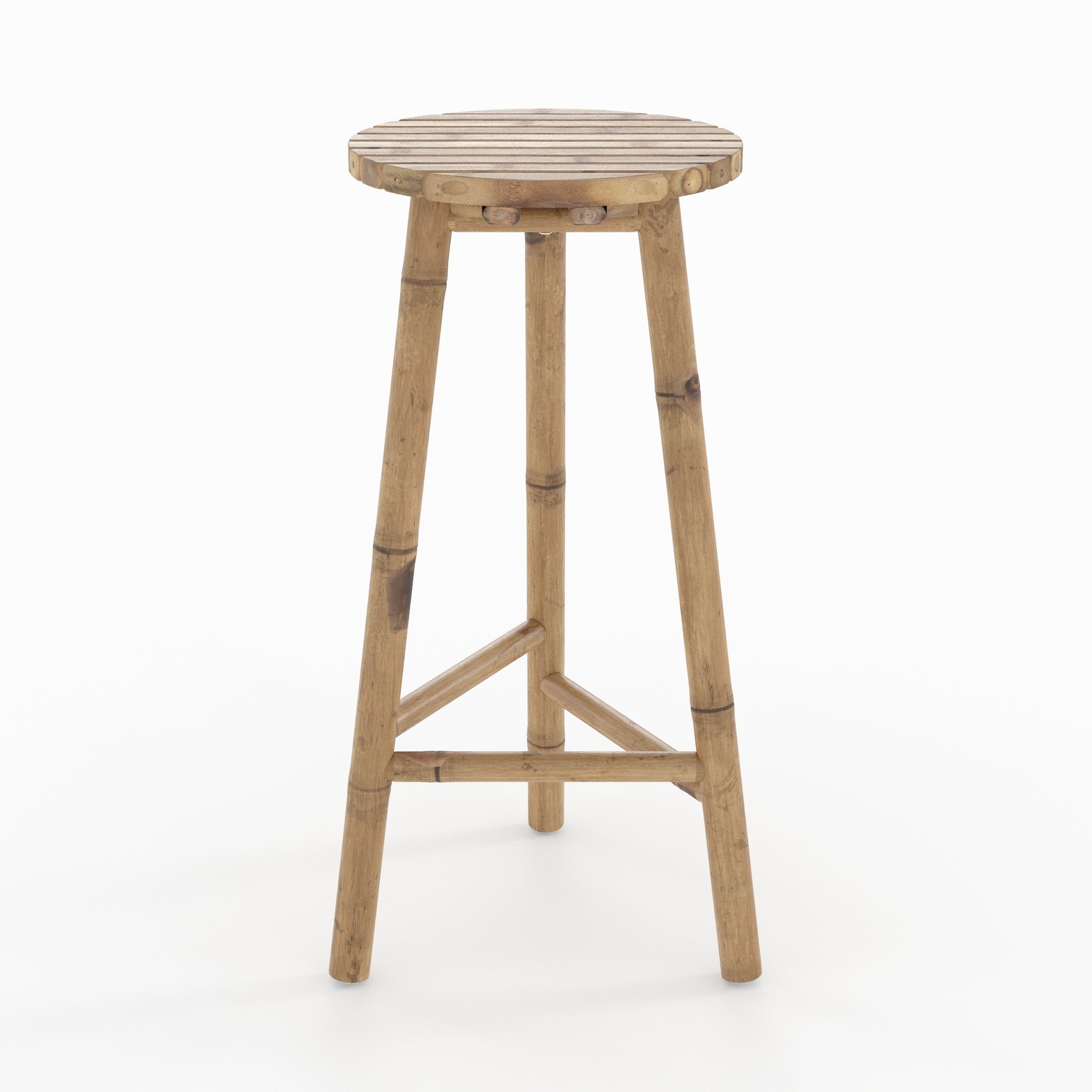 tabouret de bar exterieur eli en bambou 74 cm jardin