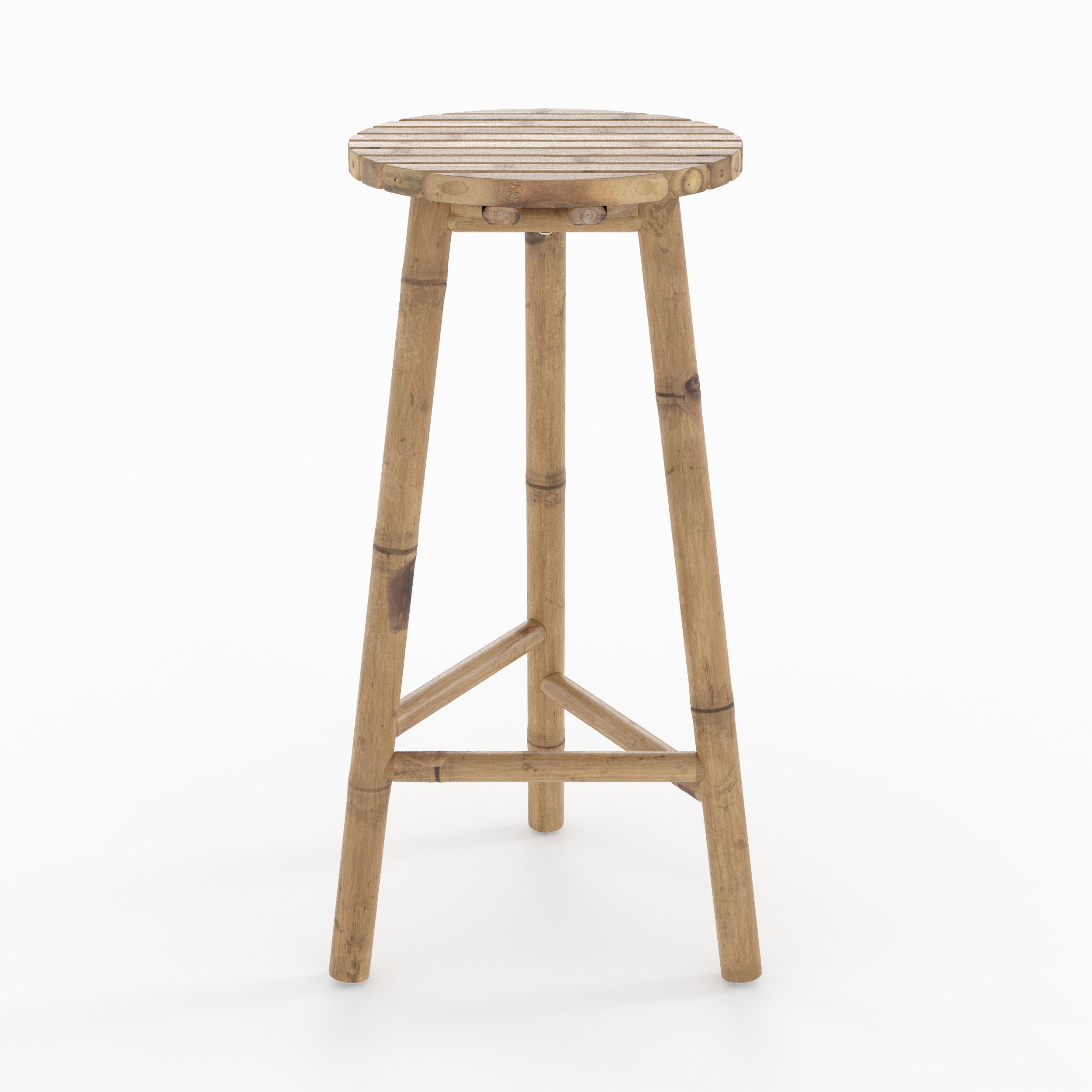 tabouret de bar exterieur eli en bambou 74 cm jardin