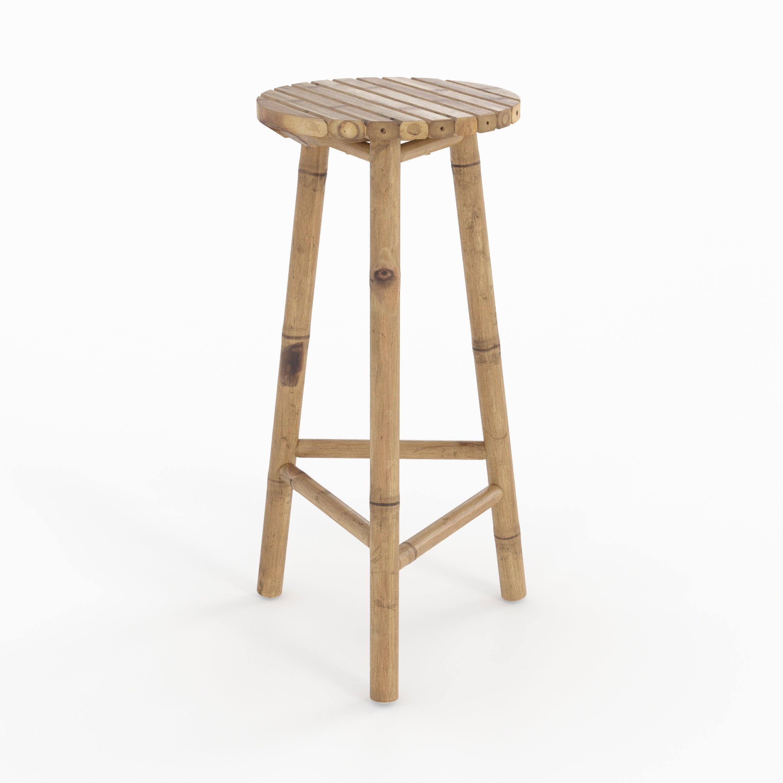 tabouret de bar exterieur eli en bambou 74 cm