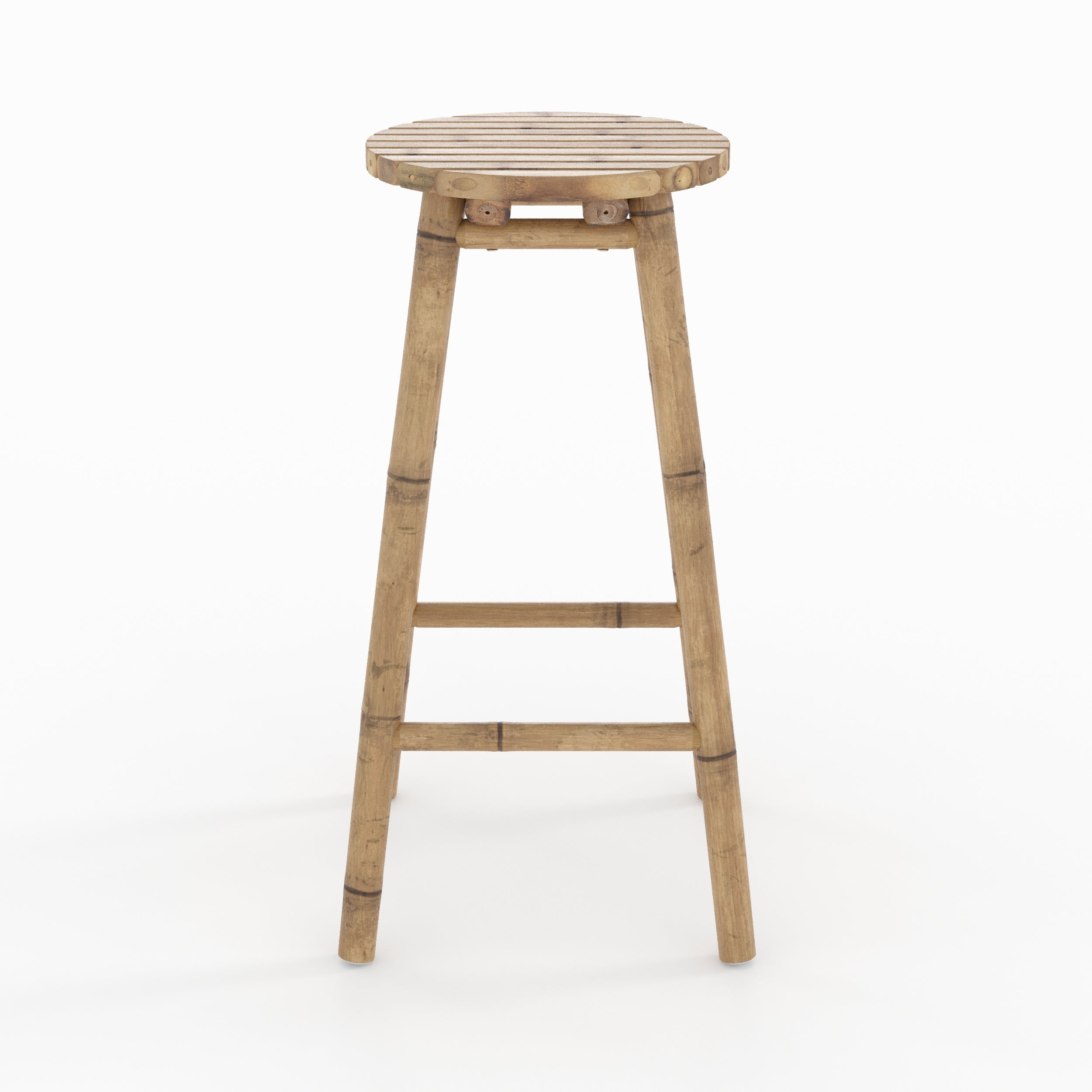 tabouret de bar exterieur polly en bambou 74 cm jardin