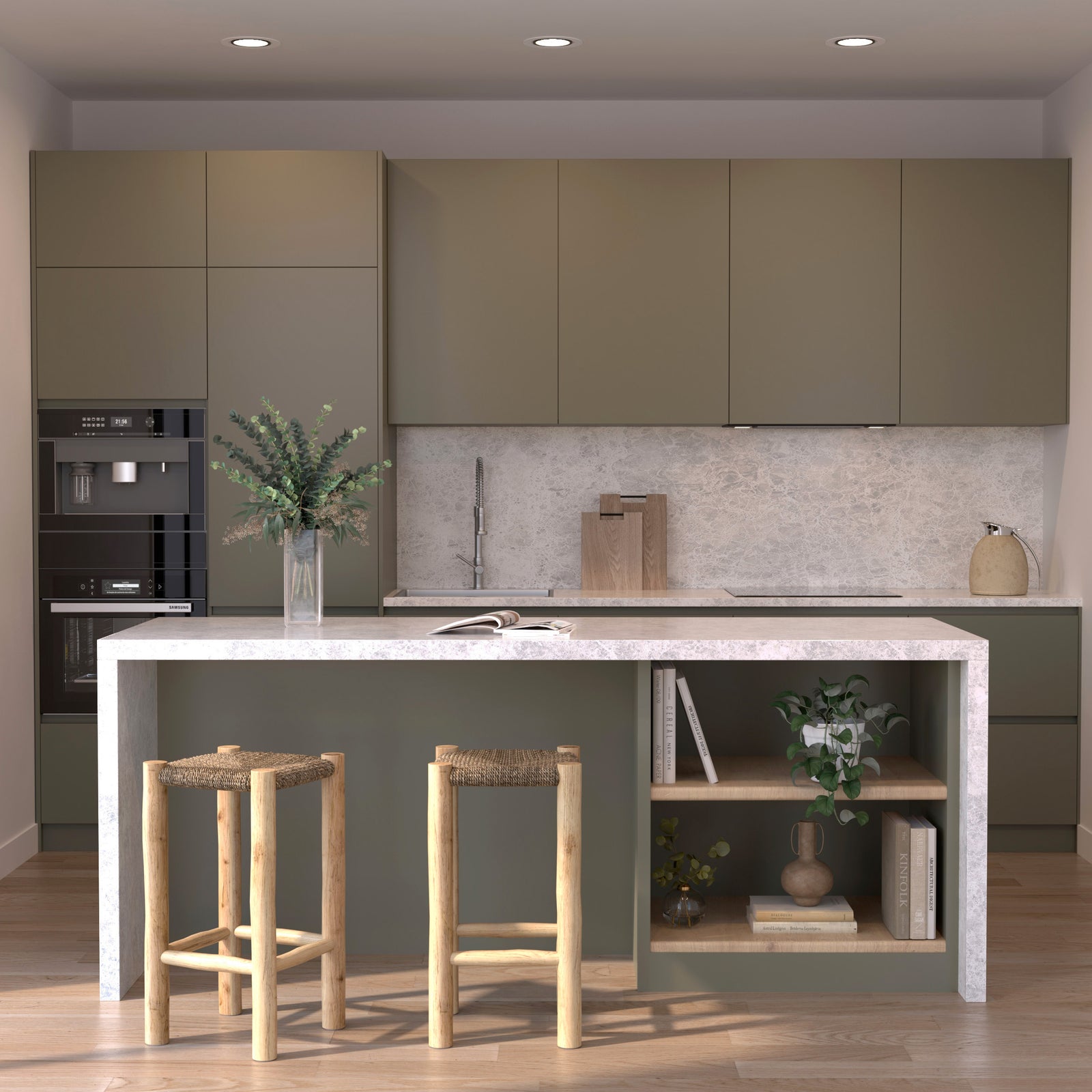 tabouret de bar jovan en teck 65 cm