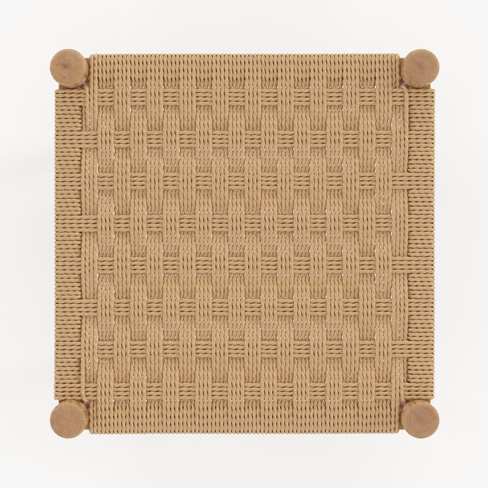 tabouret de bar kepler 65 cm bois de chene tressage