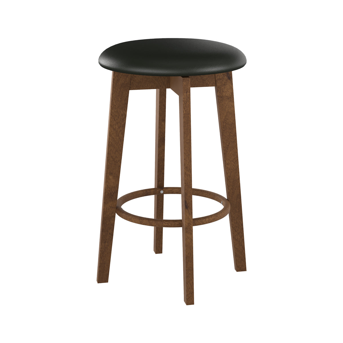 tabouret de bar vahina noir et bois clair