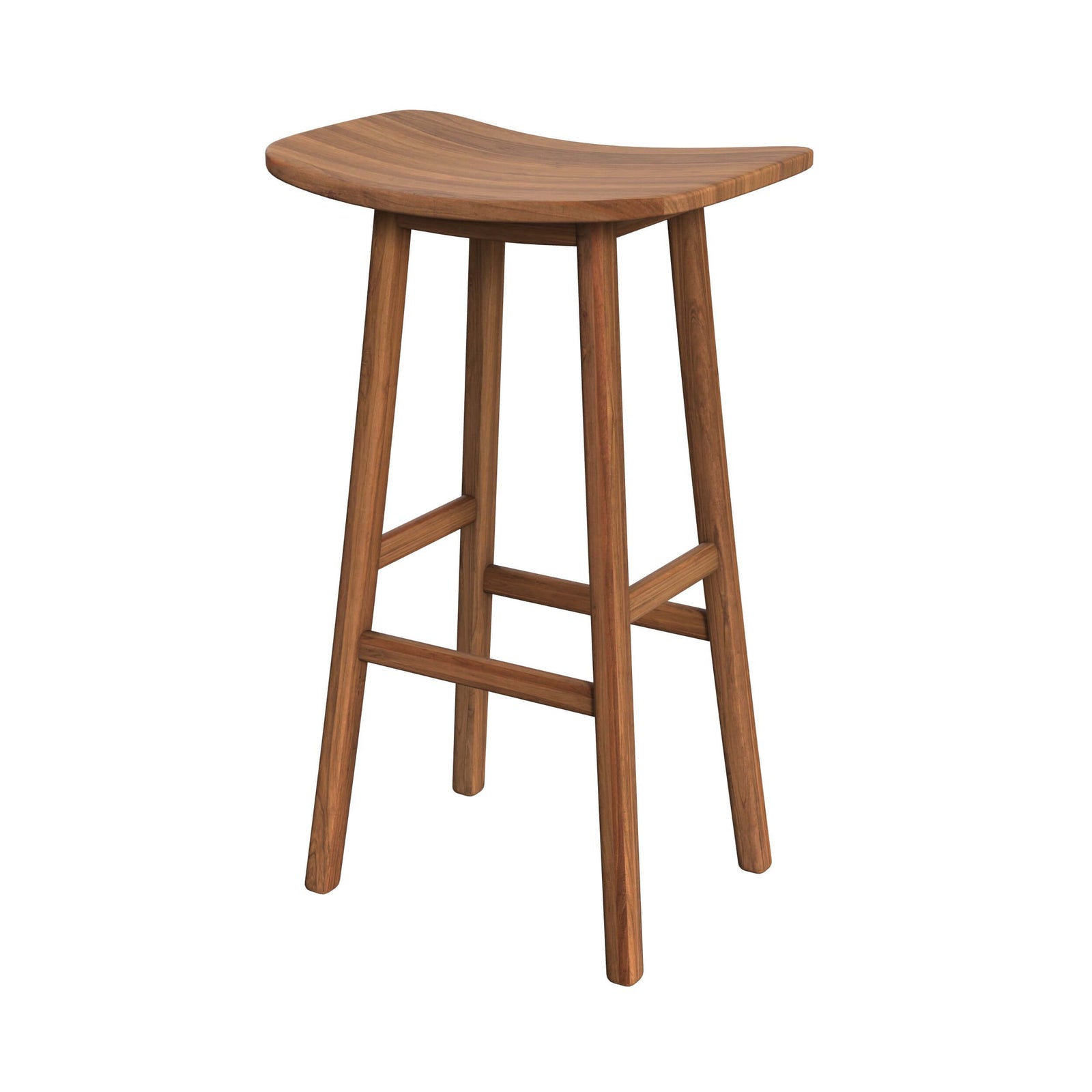 tabouret de bar vittoria bois de teck 77 cm