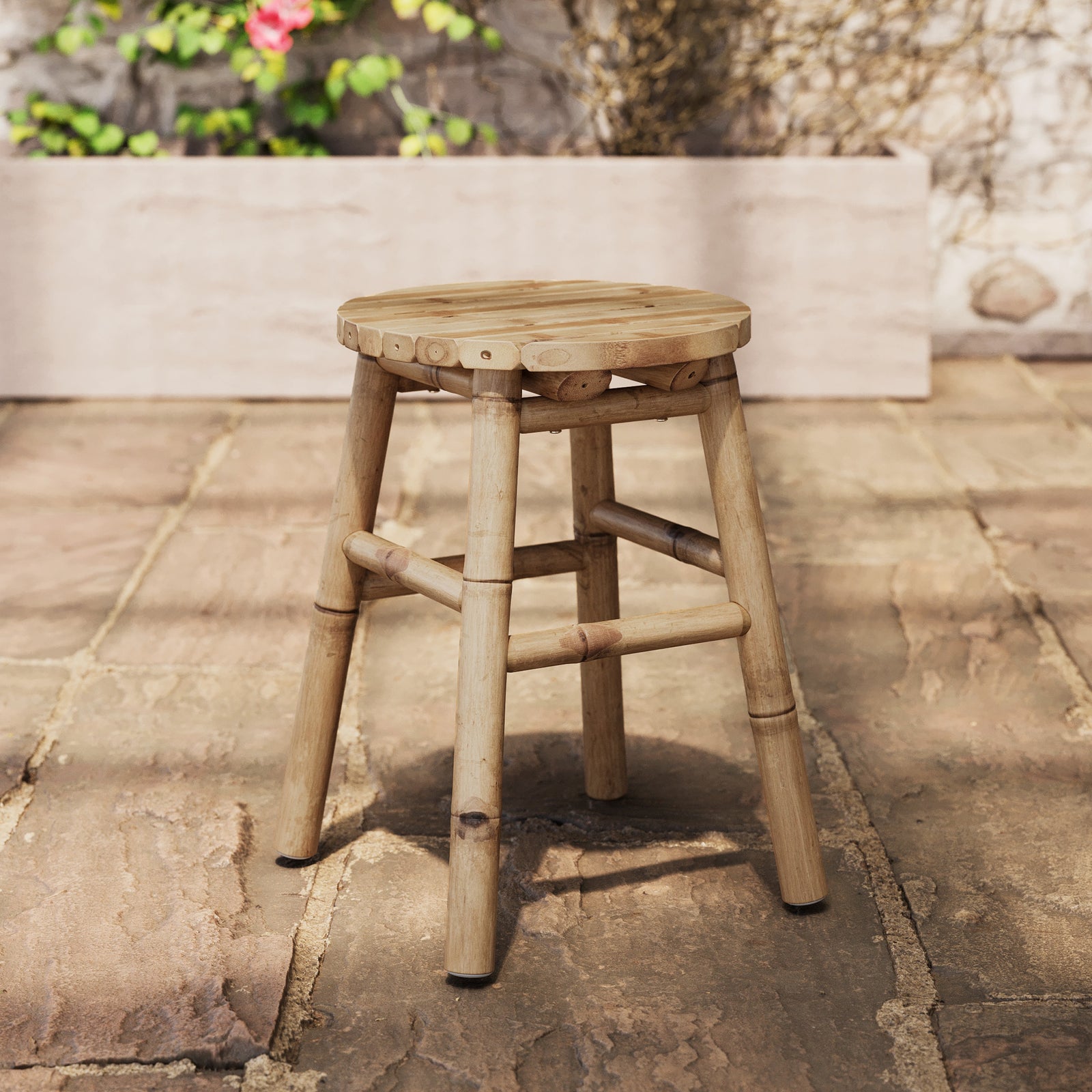 tabouret de jardin bambou 45