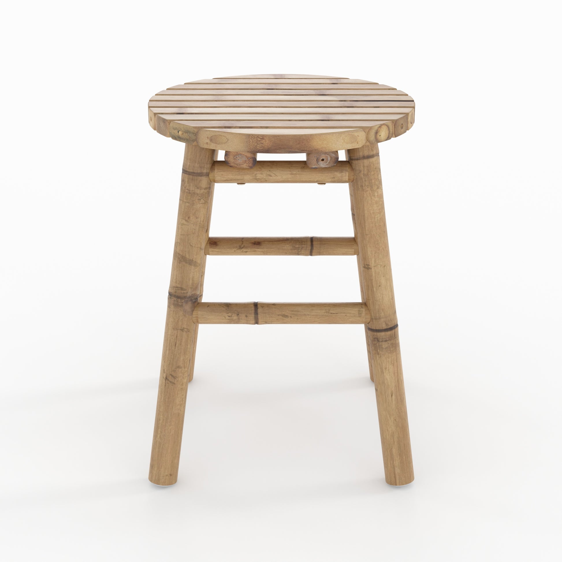tabouret de jardin polly en bambou hauteur 45