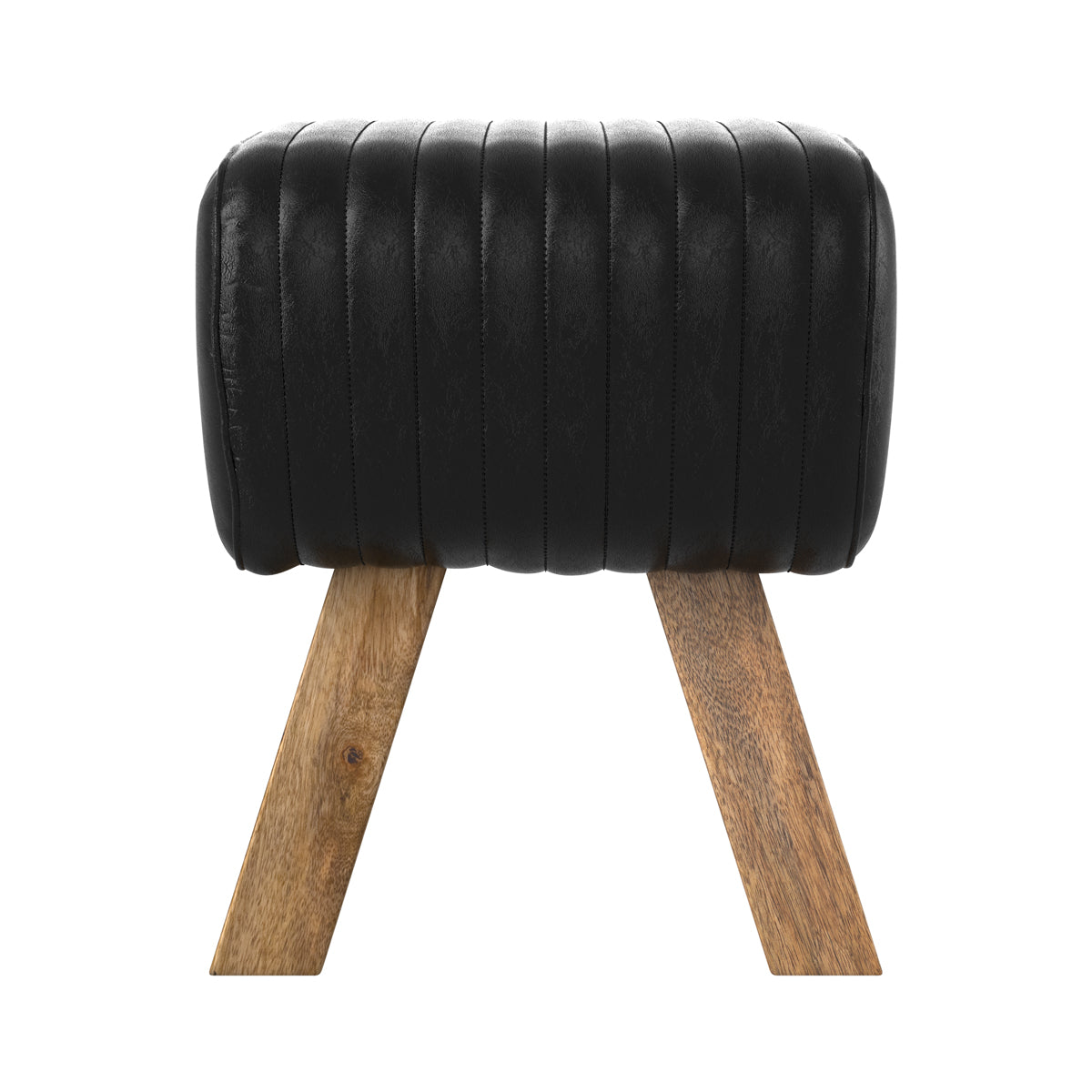 tabouret en cuir noir morena