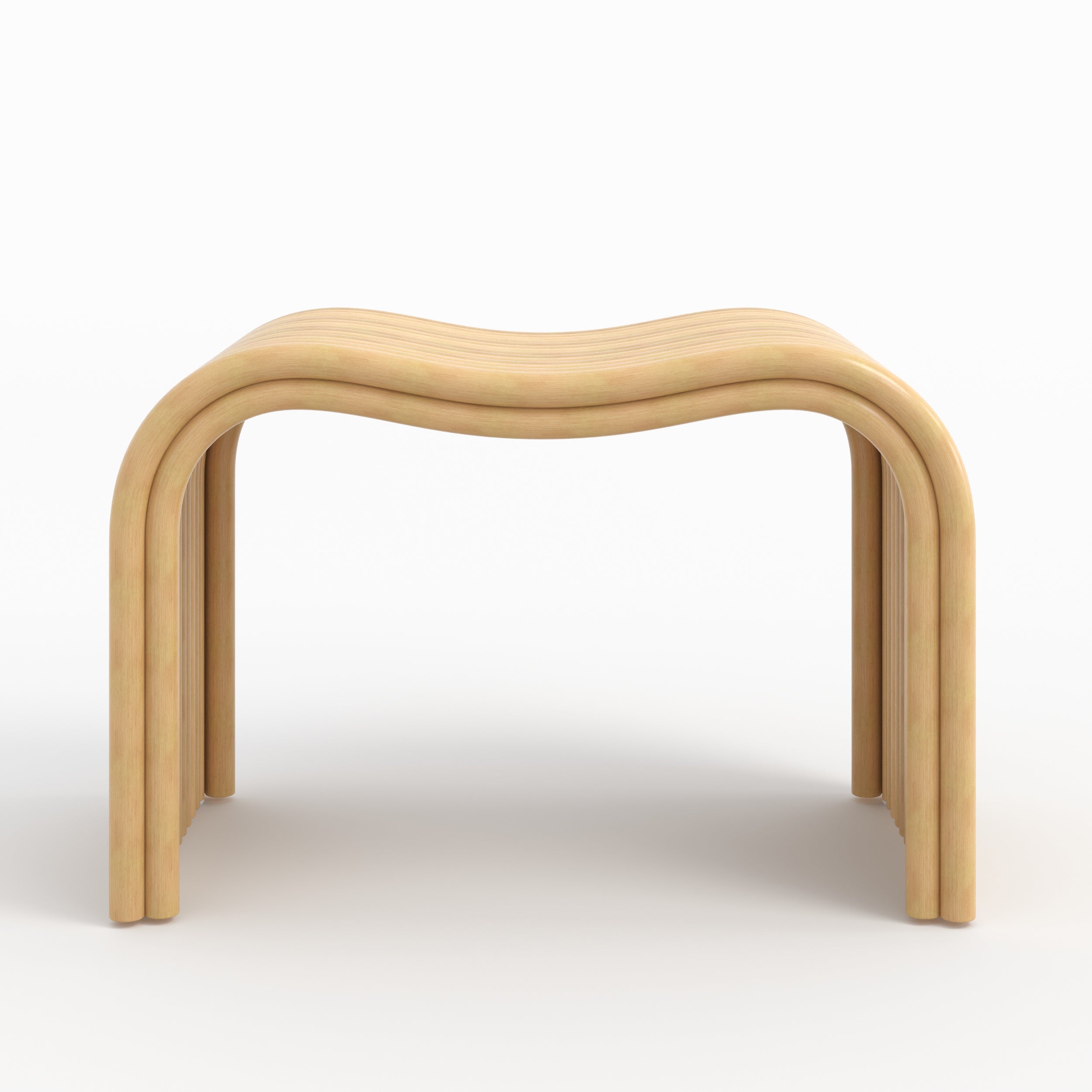 Tabouret Wave en rotin