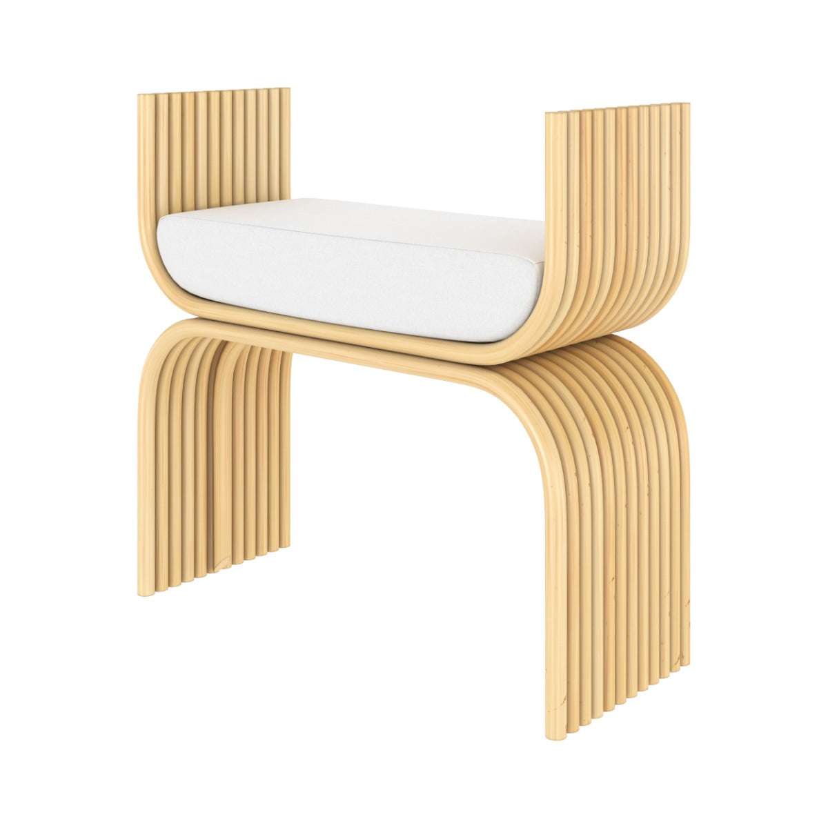 tabouret et coussin d assise blanc reane