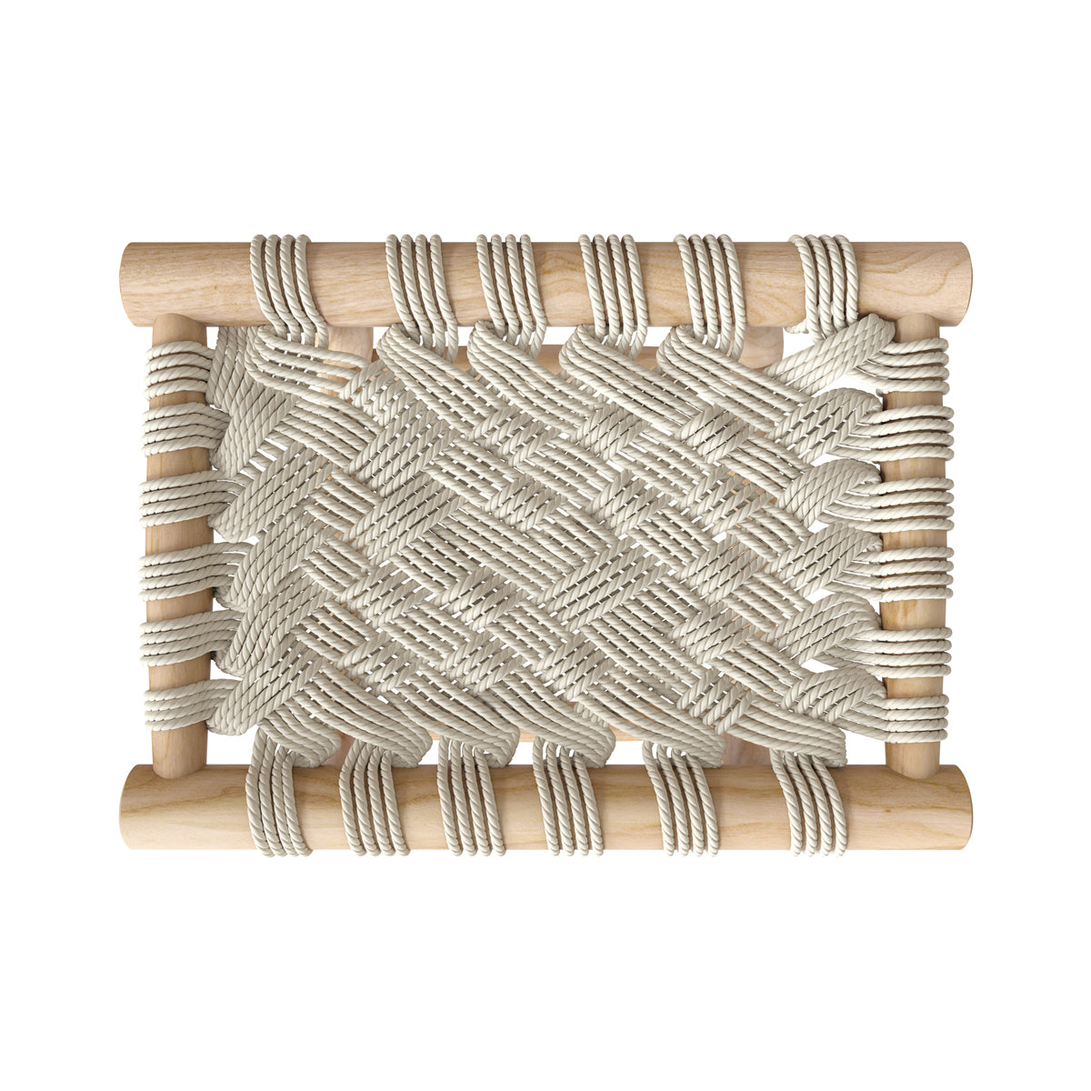 tabouret kira en bois et tissu