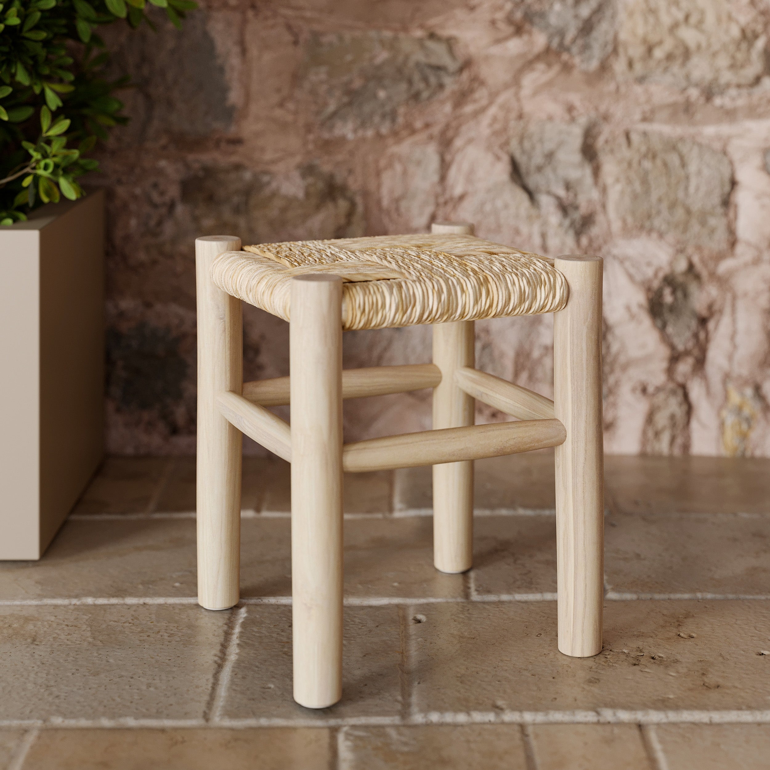 tabouret popa en branche de teck 35