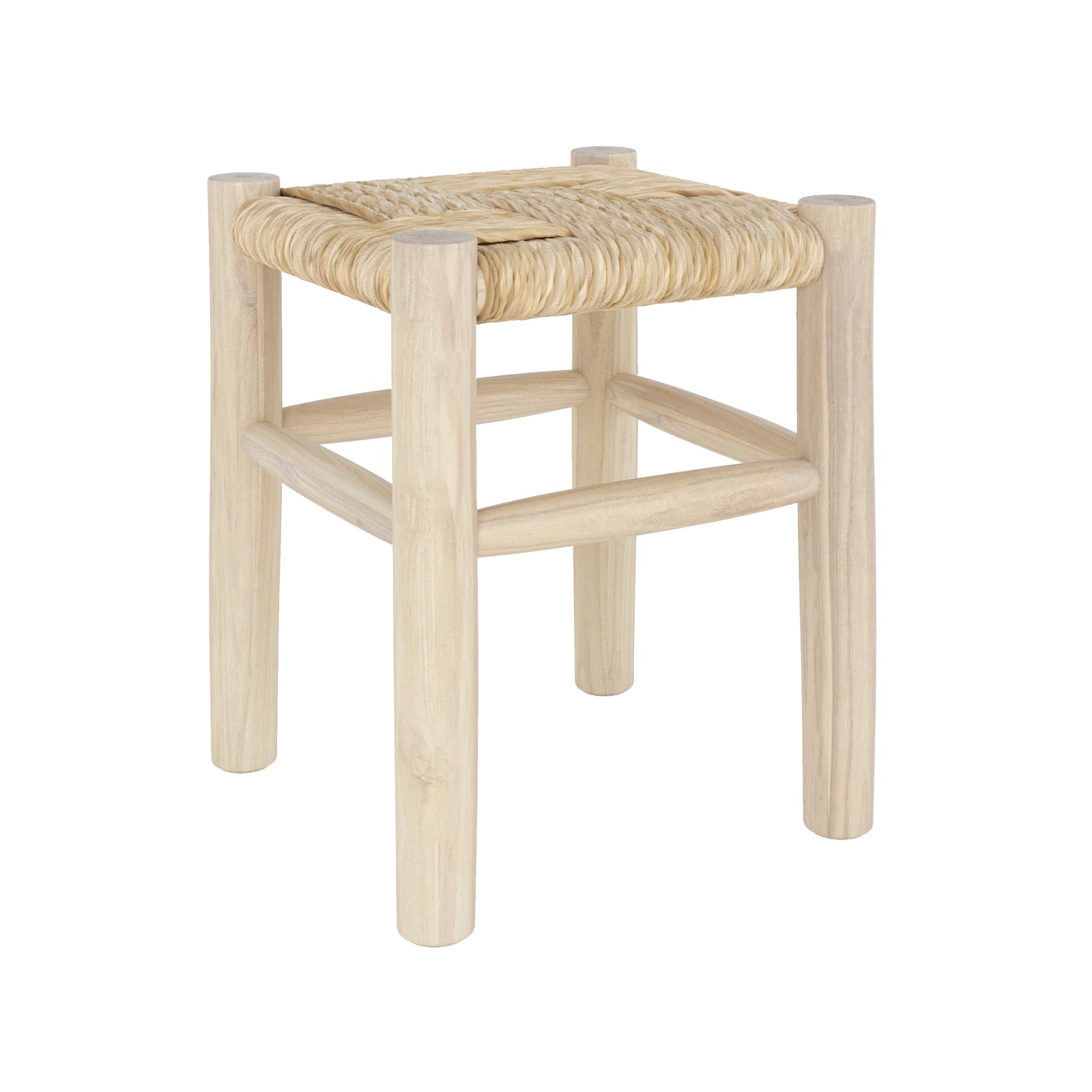 tabouret popa en branche de teck hauteur 35