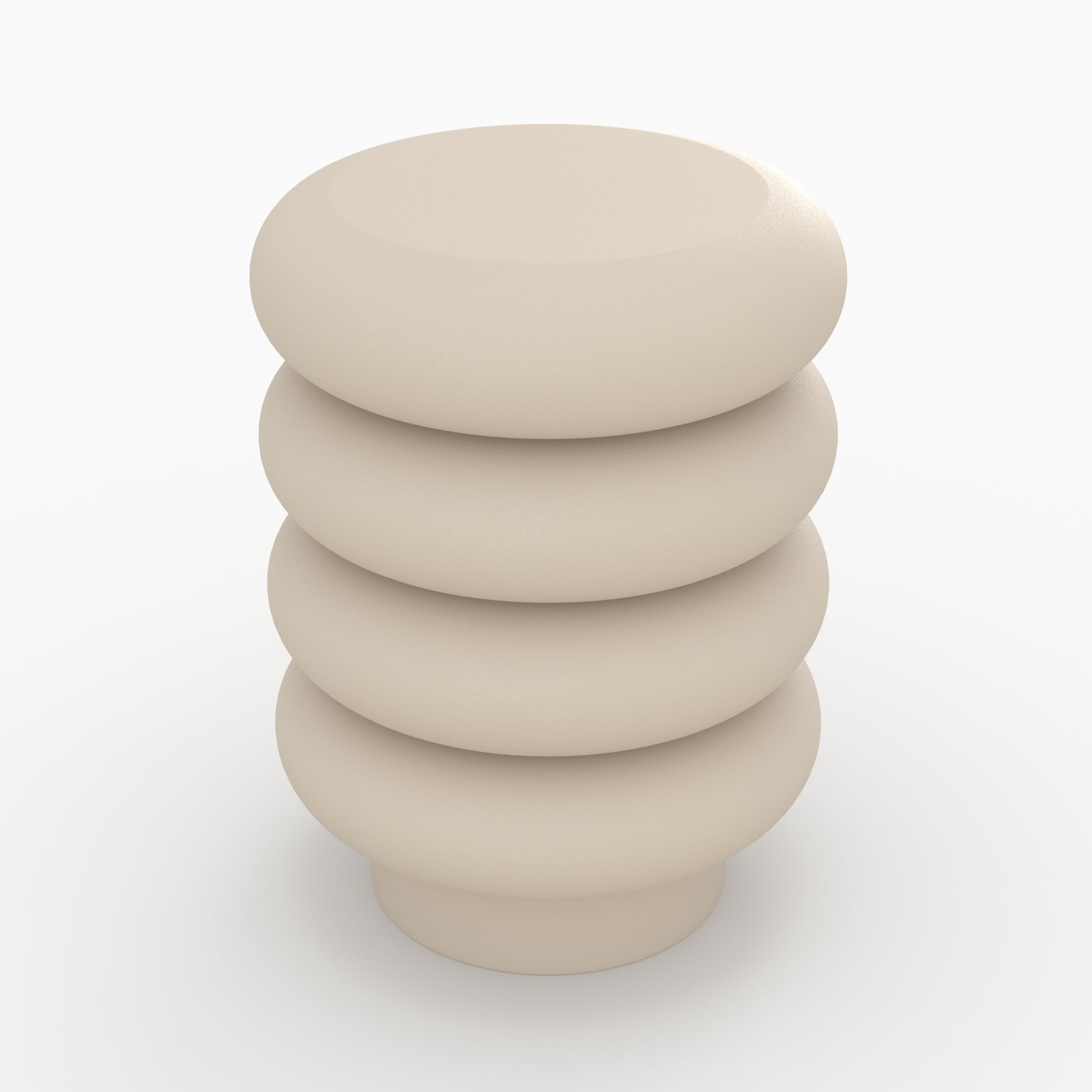 tabouret rond en metal gris felicie superposition