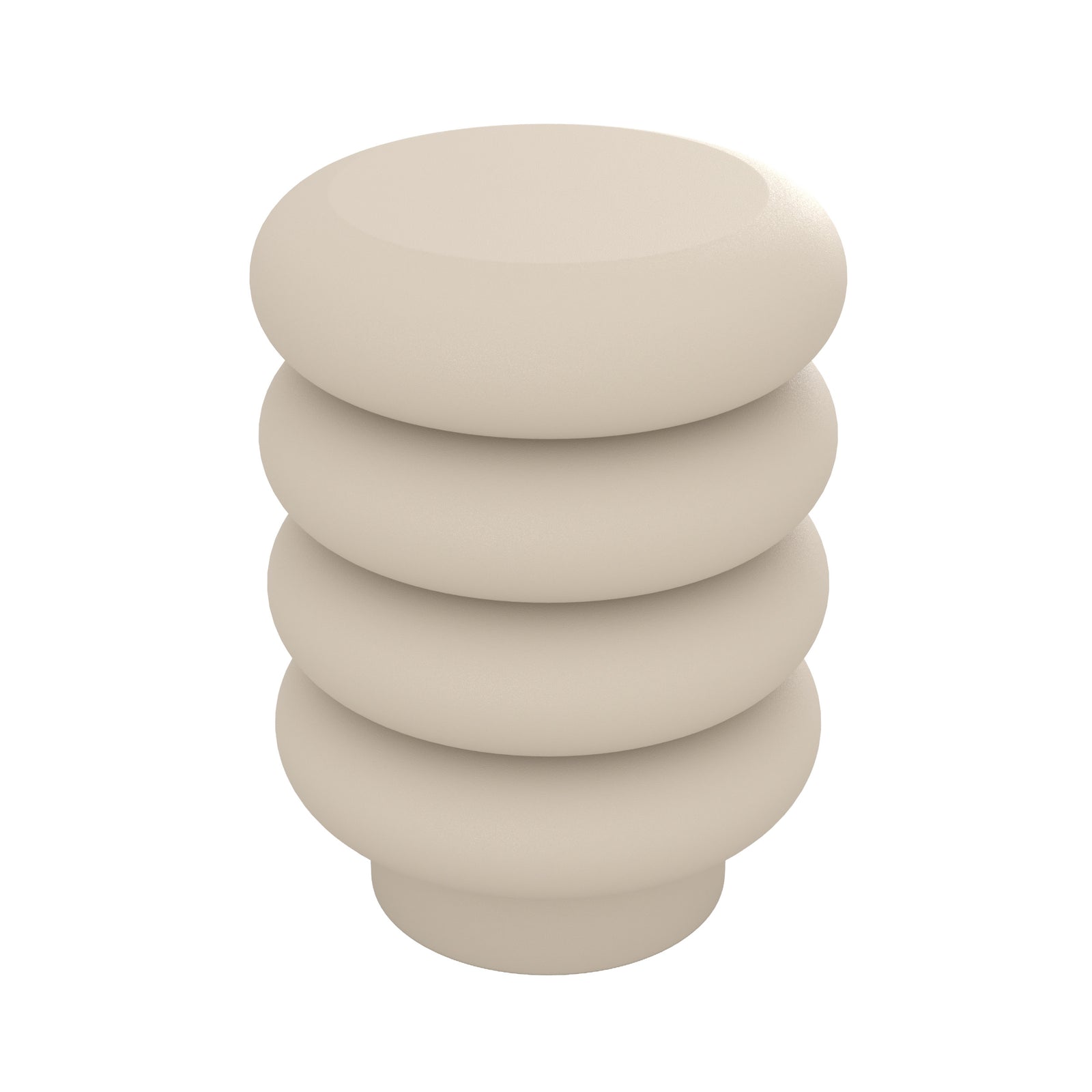 tabouret rond gris metal felicie fond blanc