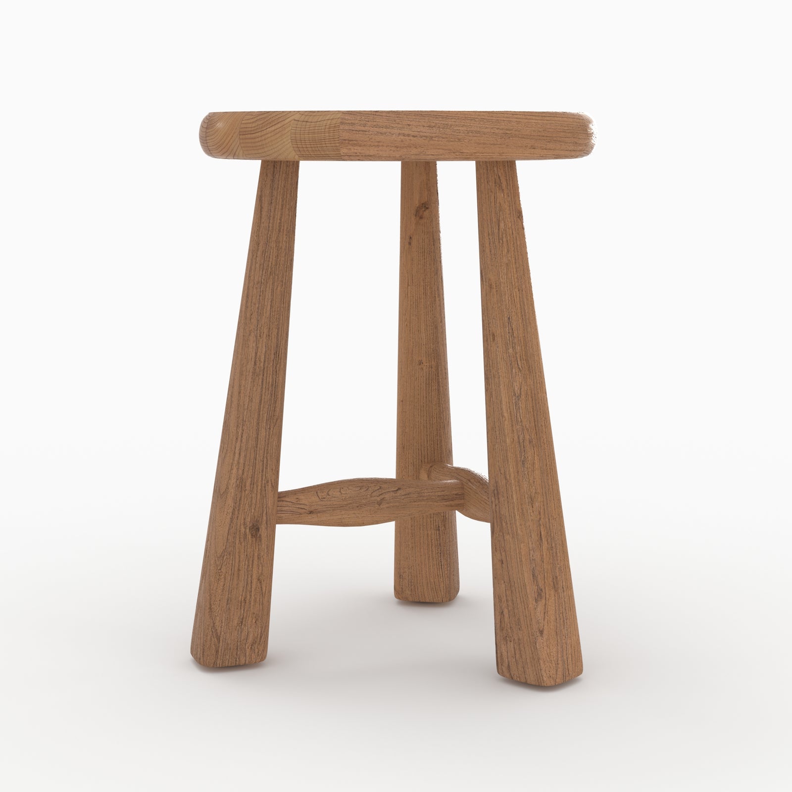 tabouret toby bois d orme hauteur 42 cm