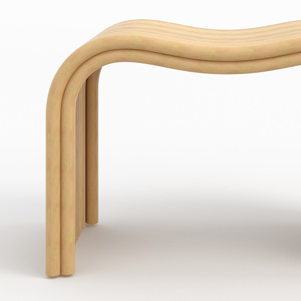 Tabouret Wave en rotin