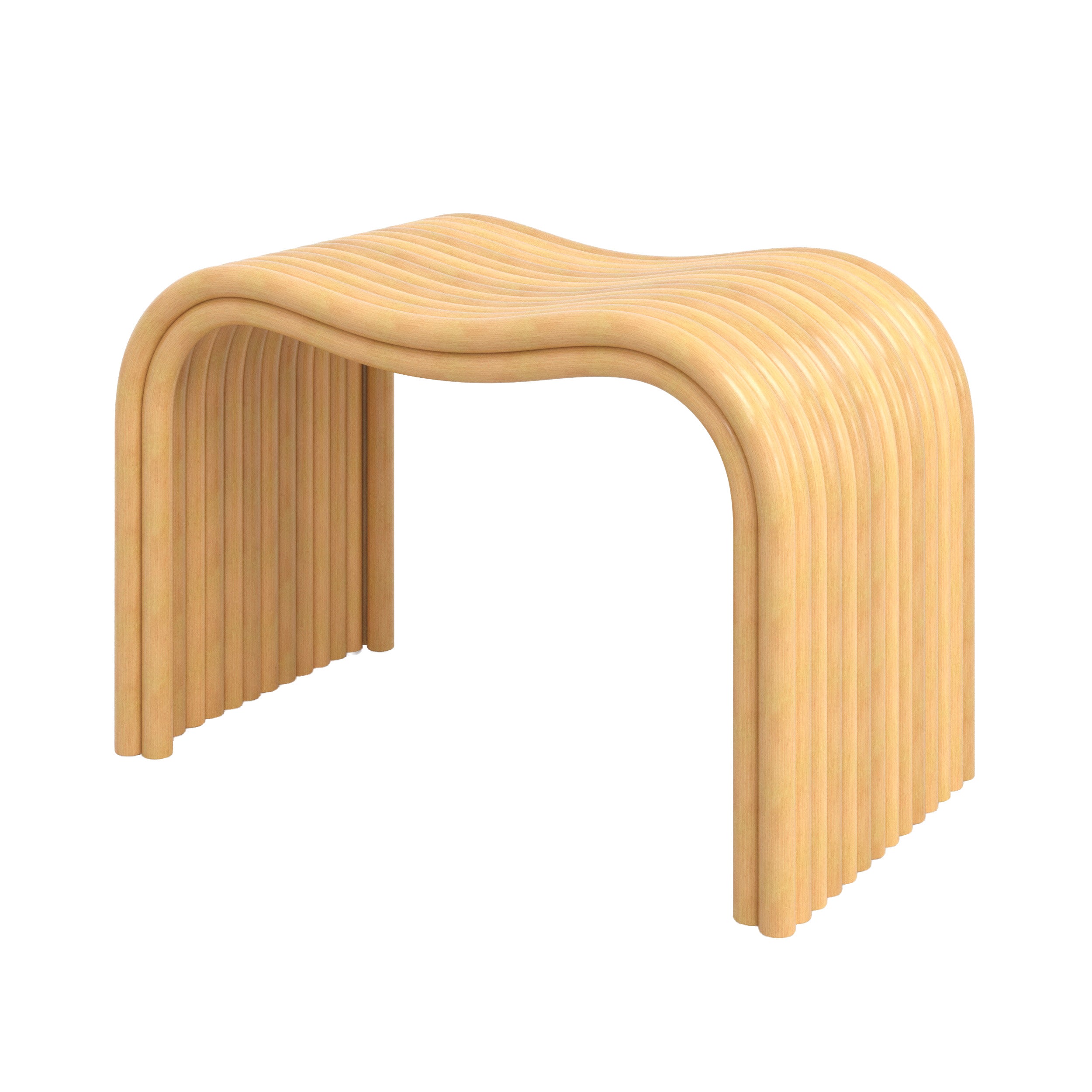 Tabouret Wave en rotin