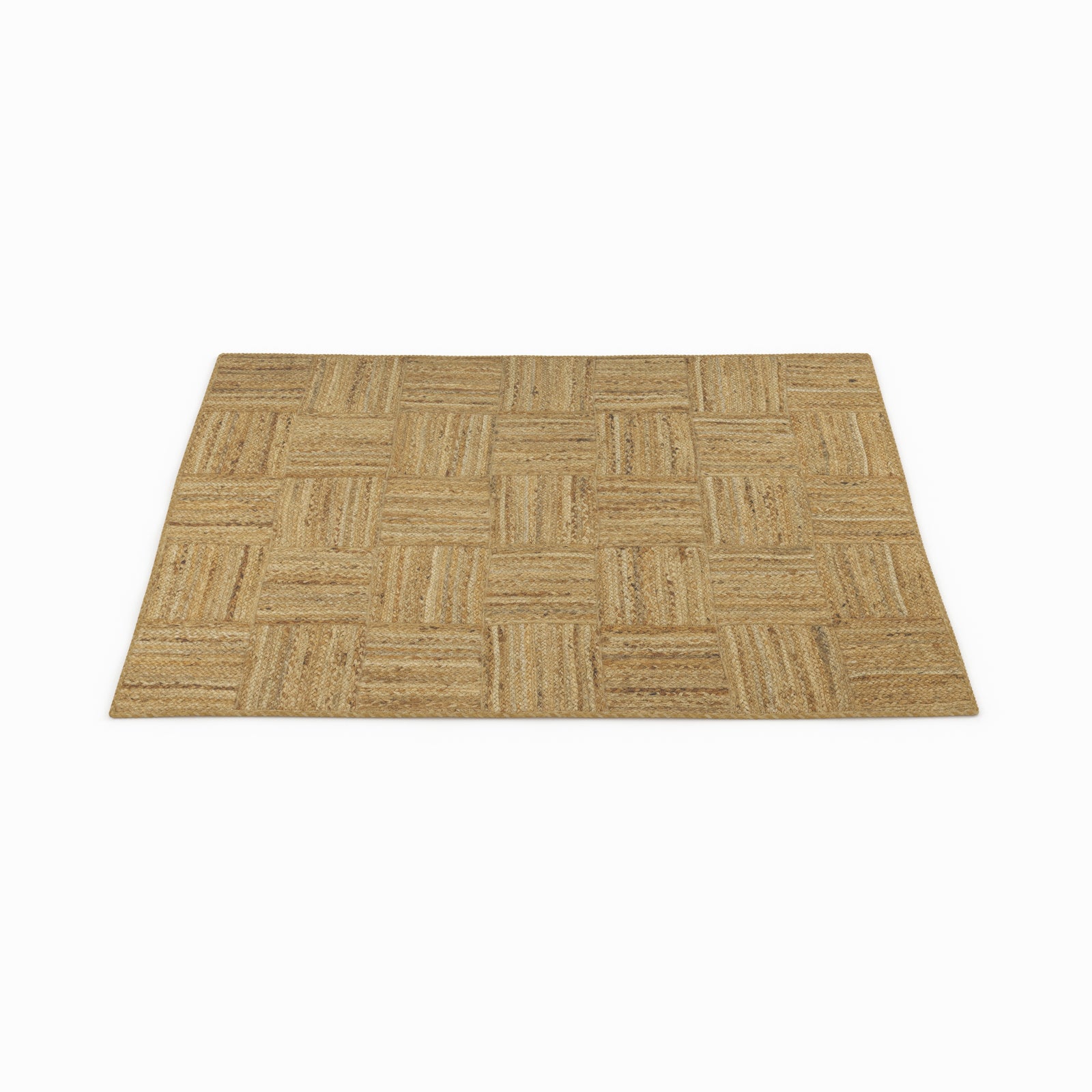 tapis en jute beige 120 x 150 cm kara