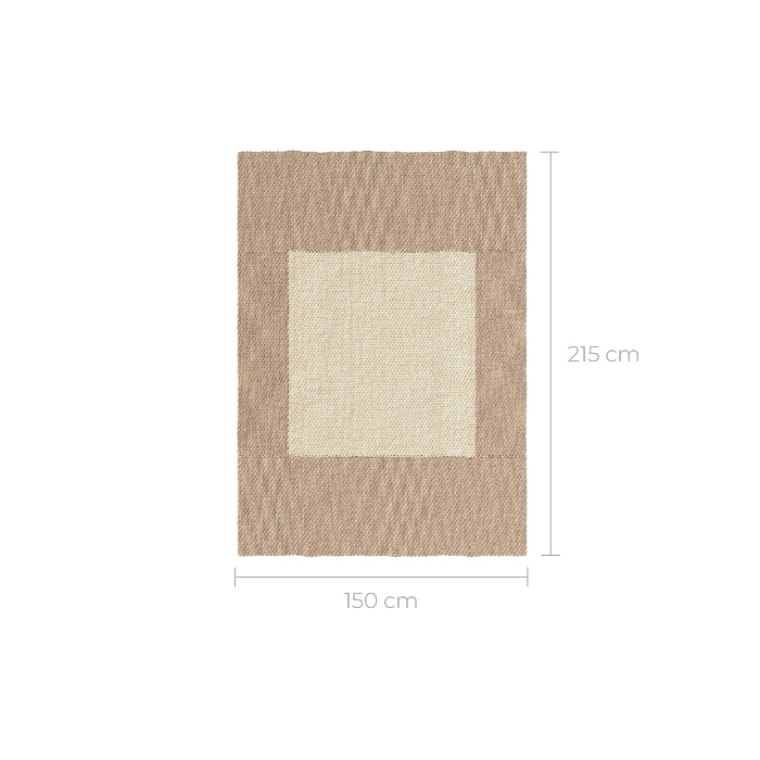 tapis rectangulaire vaiana en matiere naturelle