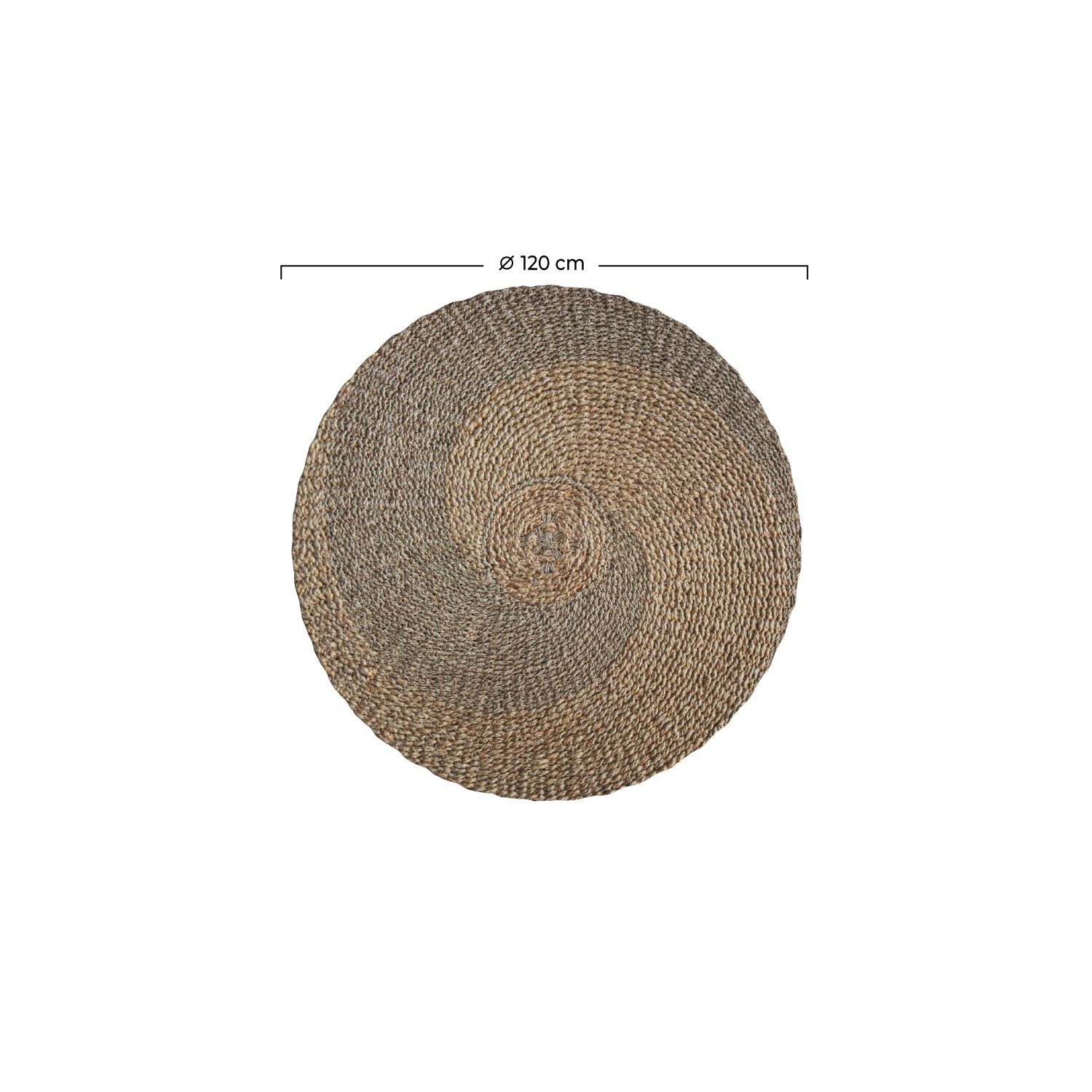 tapis rond matiere naturelle 120 cm ivy