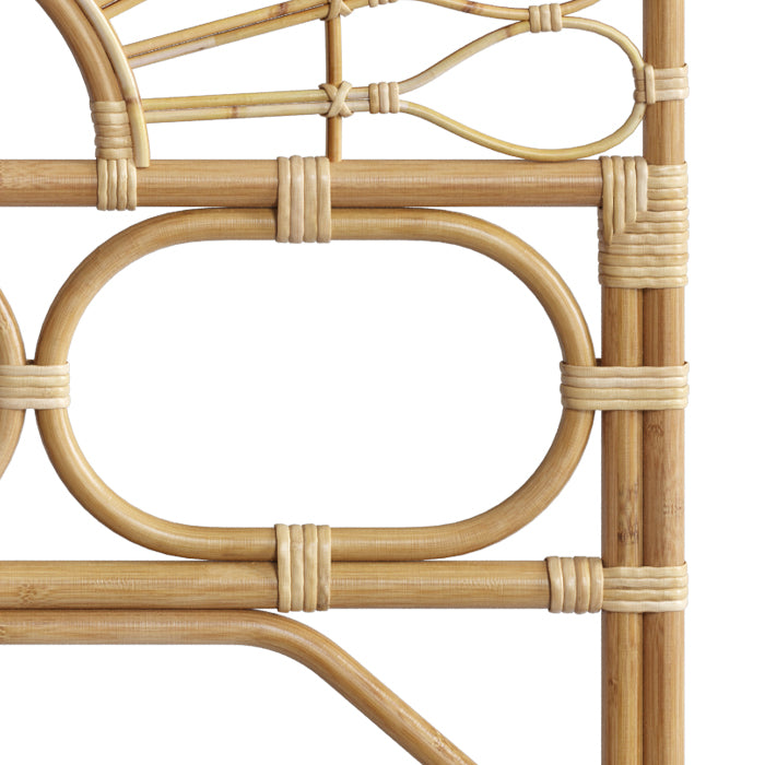 tete de lit 1 place enfant en rotin bahia