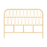 tete de lit 140 cm en rotin naturel elior