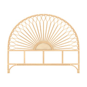 tete de lit 160 cm en rotin naturel alan