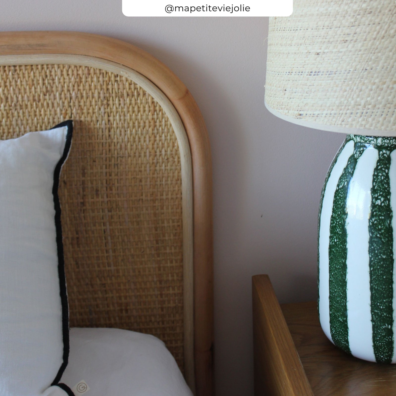 tete de lit 160 cm en rotin rdv deco